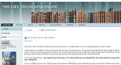 Desktop Screenshot of nhulieuthanhkinh.com